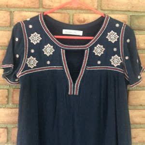 Abercrombie & Fitch, S, blue, short sleeve, dress